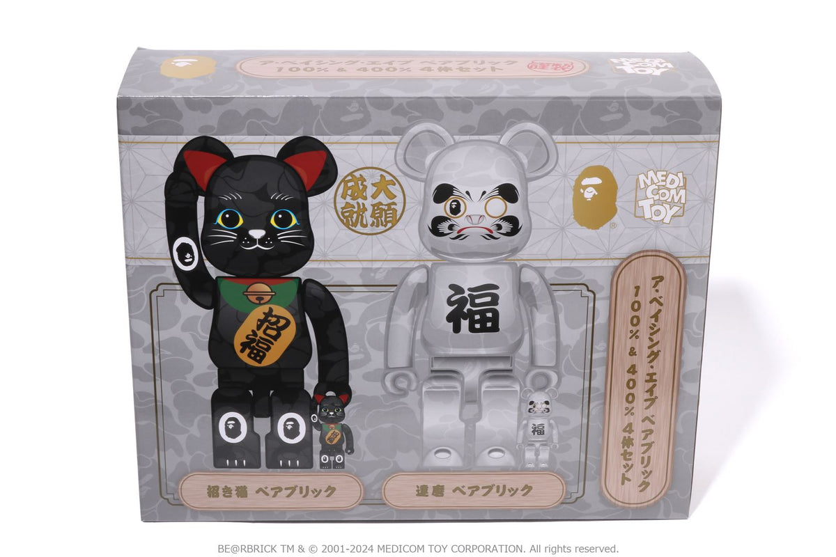 BE@RBRICK MANEKINEKO DARUMA 100% & 400%