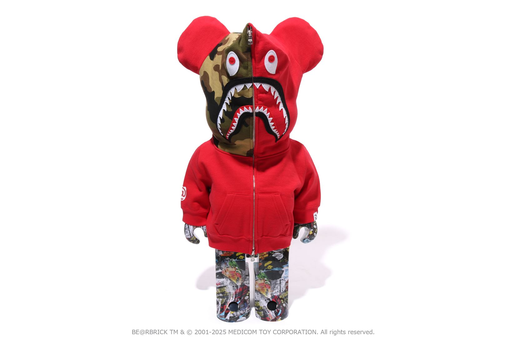 A BATHING APE® SHARK HOODIE BE@RBRICK 100 | Bape official website