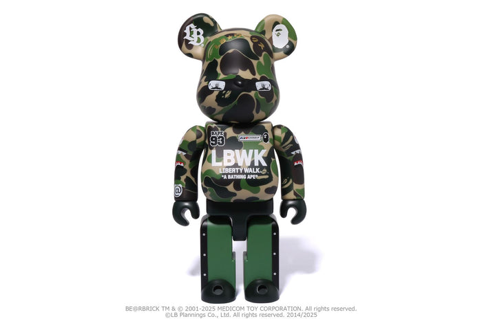 BAPE X LBWK - Livaken Kun Abc Camo BE@RBRICK 100%&400%