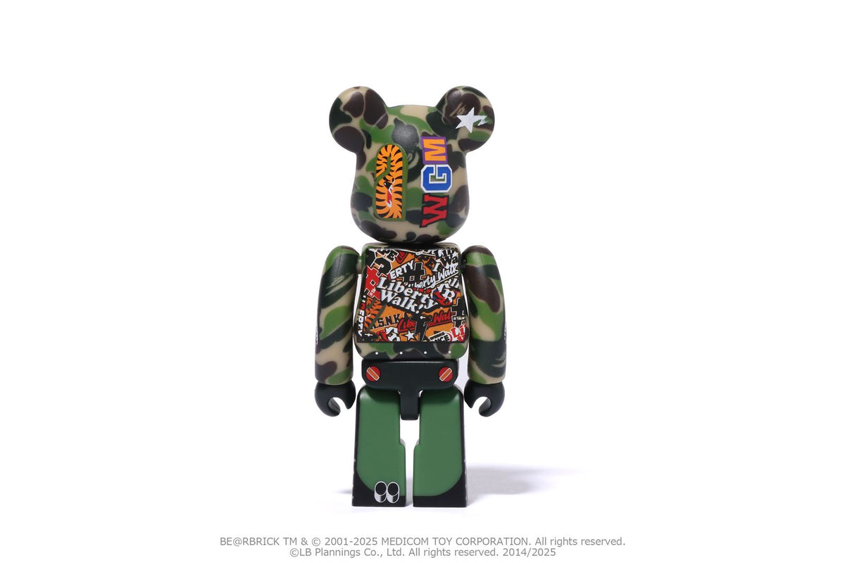 BAPE X LBWK - Livaken Kun Abc Camo BE@RBRICK 100%&400%