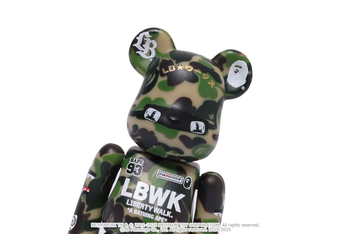 BAPE X LBWK - Livaken Kun Abc Camo BE@RBRICK 100%&400%