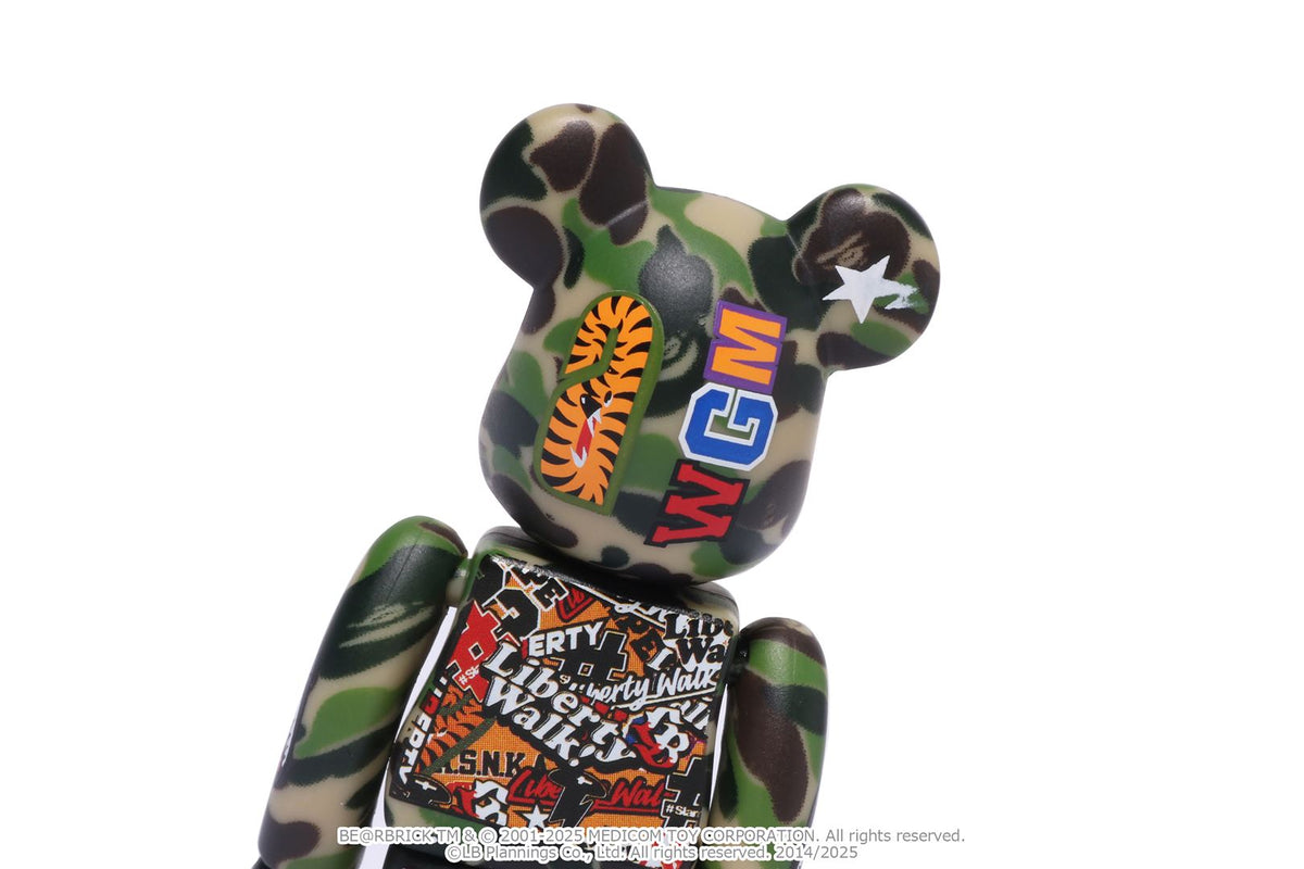 BAPE X LBWK - Livaken Kun Abc Camo BE@RBRICK 100%&400%