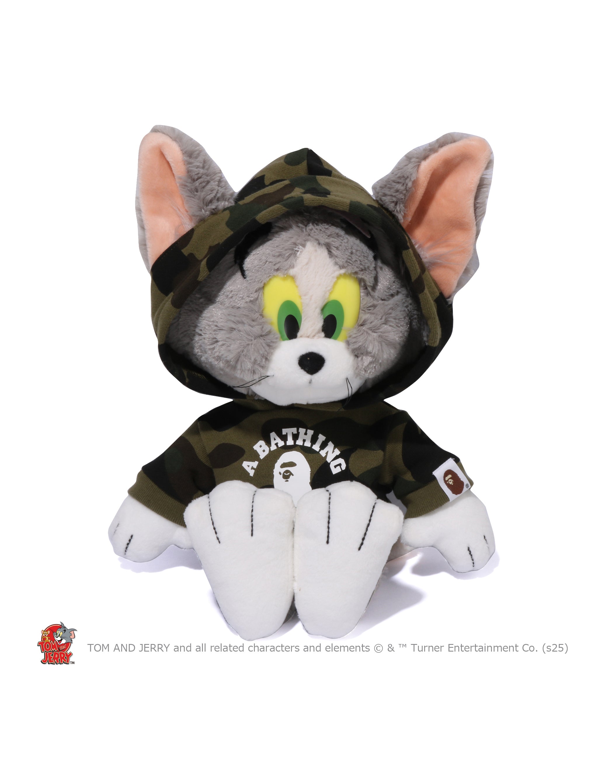 A BATHING APE® BAPE X Tom and Jerry 85th - 1st Camo Hoodie Doll