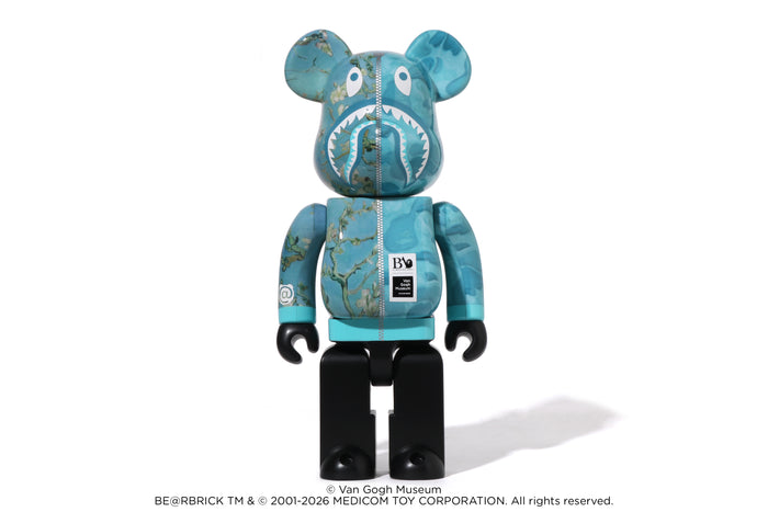 BAPE X VGM - ALMOND BLOSSOM SHARK BE@RBRICK 100%&400%