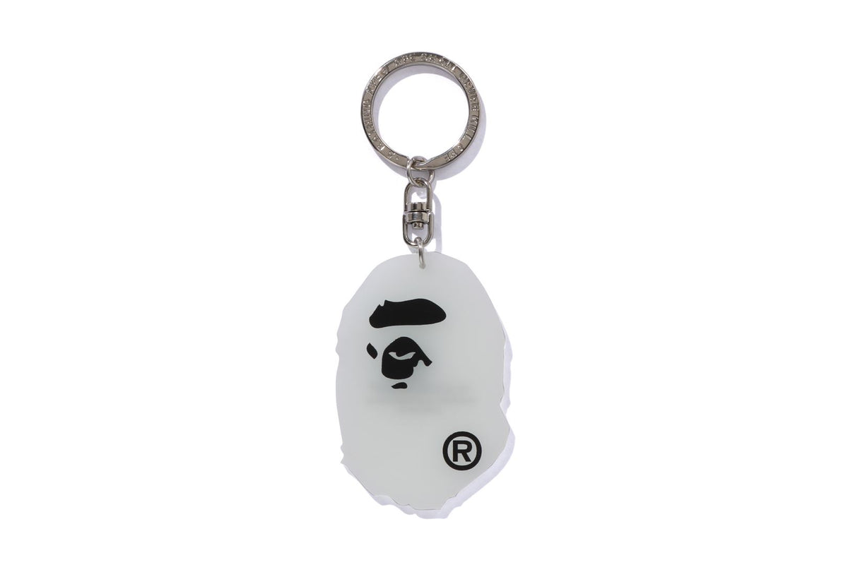 GLOW IN THE DARK APE HEAD KEYCHAIN