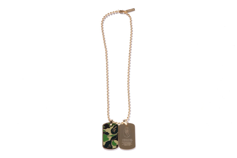 ABC CAMO DOG TAG SET NECKLACE