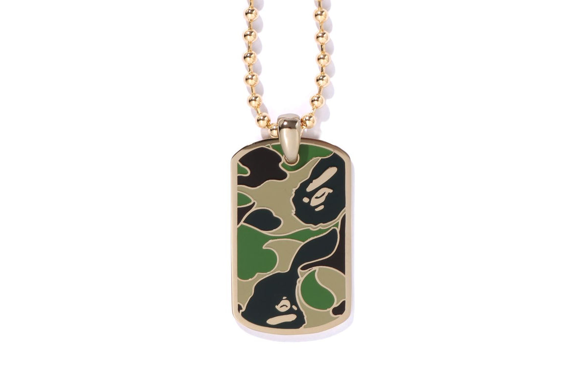 ABC CAMO DOG TAG SET NECKLACE