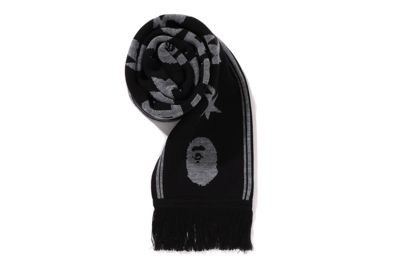 JACQUARD BAPE LOGO LONG SCARF