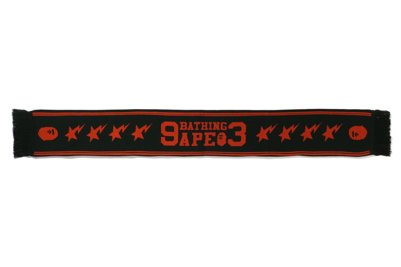 JACQUARD BAPE LOGO LONG SCARF