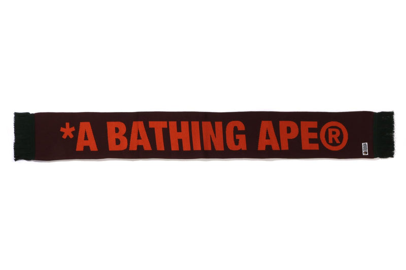 JACQUARD BAPE LOGO LONG SCARF