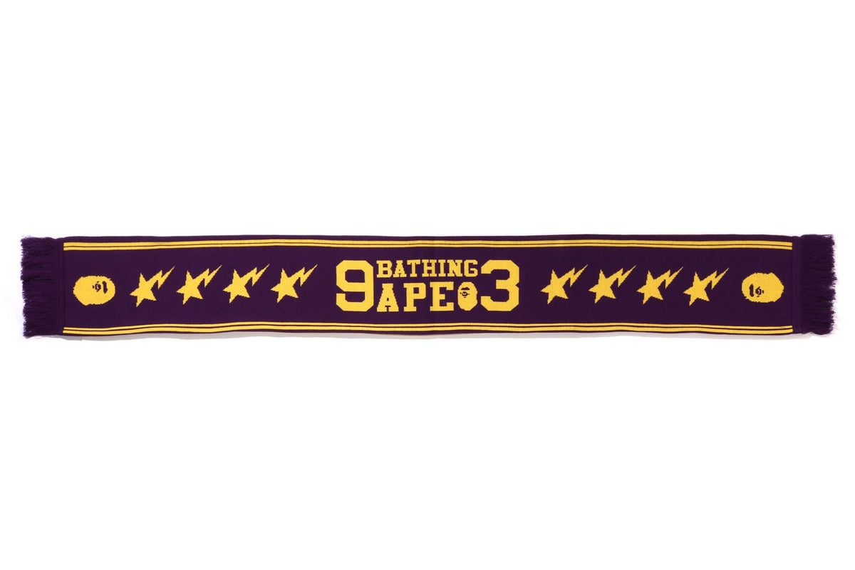 JACQUARD BAPE LOGO LONG SCARF