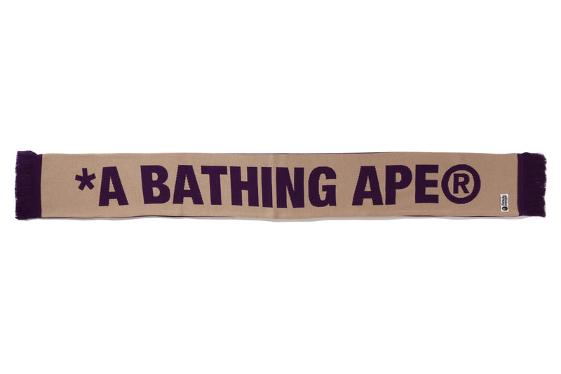 JACQUARD BAPE LOGO LONG SCARF