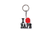 I LOVE BAPE KEYCHAIN
