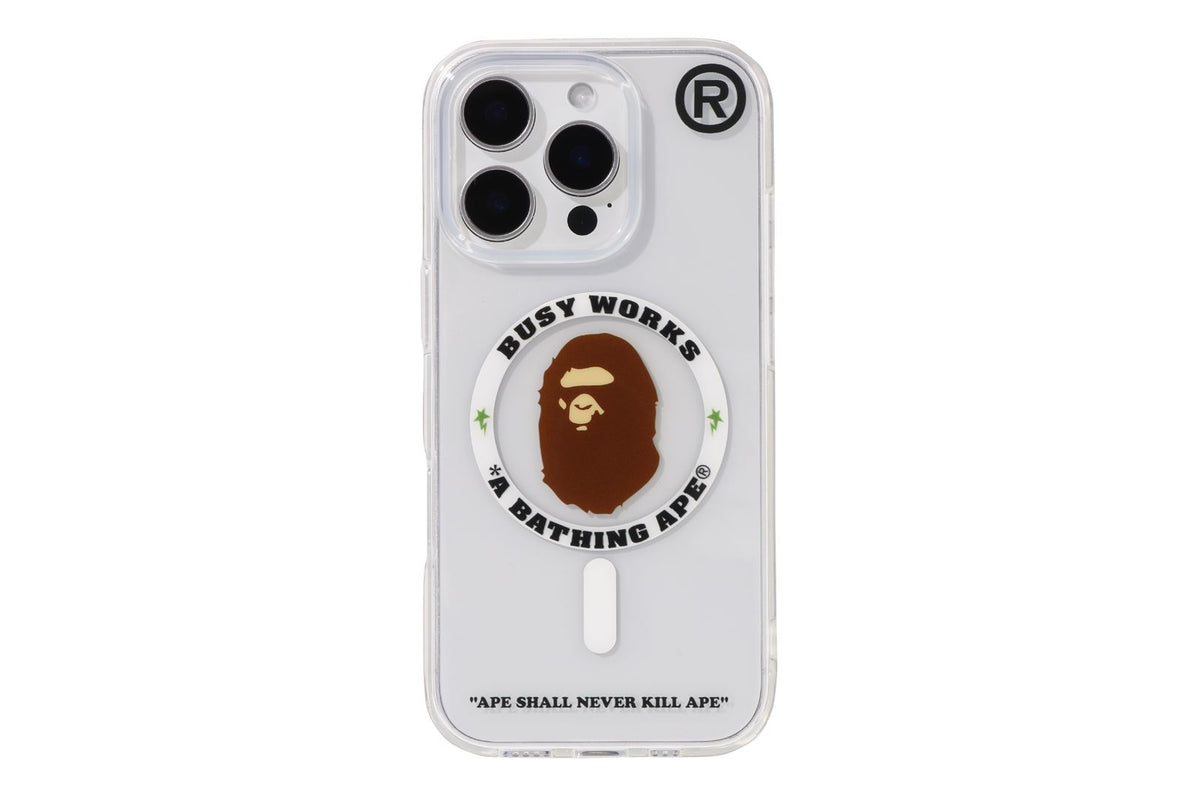 BAPE IPHONE 16 PRO CLEAR CASE