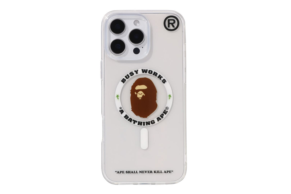 BAPE IPHONE 16 PRO MAX CLEAR CASE