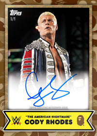 BAPE X WWE Blind Box Trading Cards