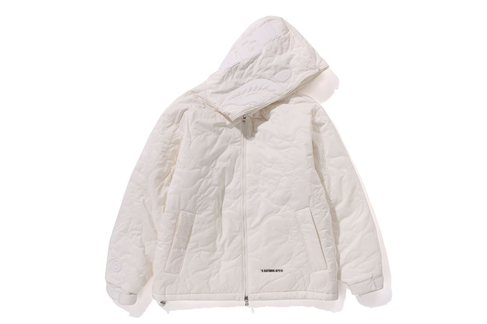 A BATHING APE® Line Camo Quilted Nylon Shark Full Zip Jacket