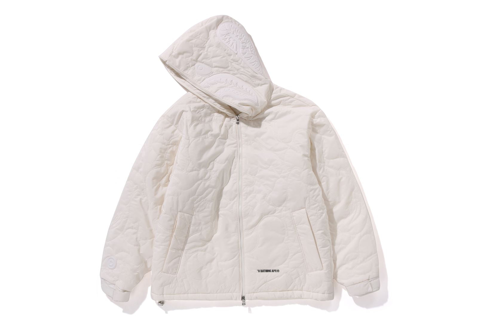 A BATHING APE® Line Camo Quilted Nylon Shark Full Zip Jacket