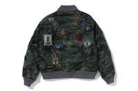 HYBRID CAMO MULTI BADGE PADDED MA-1 M