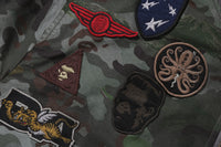 HYBRID CAMO MULTI BADGE PADDED MA-1 M