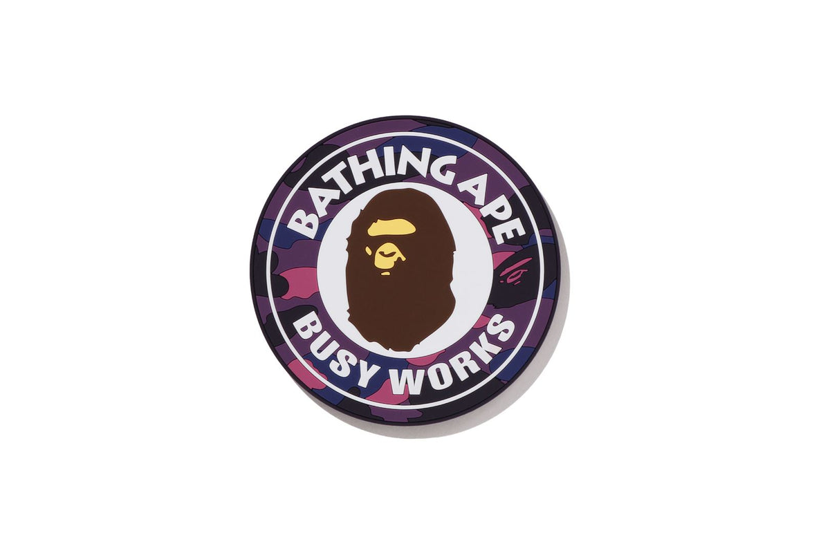 COLOR CAMO BUSY WORKS RUBBER COASTER