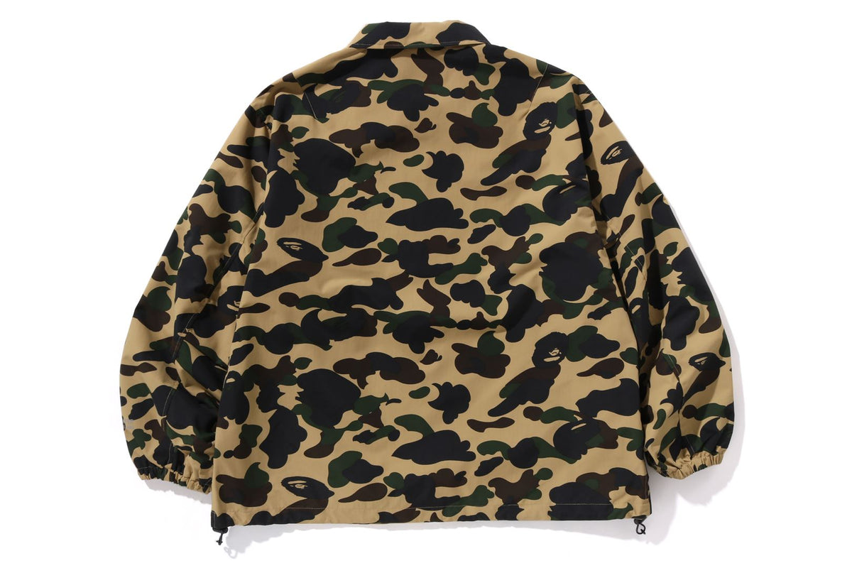 BAPE NYLON CAMOUFLAGE GORE-TEX WIND STOPPER RELAXED COACH JACKET MENS