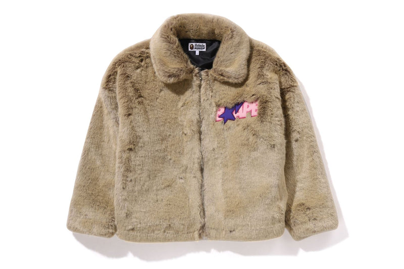 BAPE X CACTUS JACK X DON TOLIVER FAUX FUR JACKET