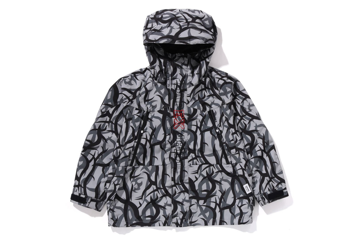 BAPE X NBHD CAMO LONG SLEEVE SNOWBOARD JACKET MENS