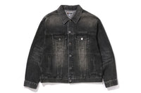 DISTRESSED 13OZ DENIM TRUCKER JACKET