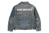 DISTRESSED 13OZ DENIM TRUCKER JACKET