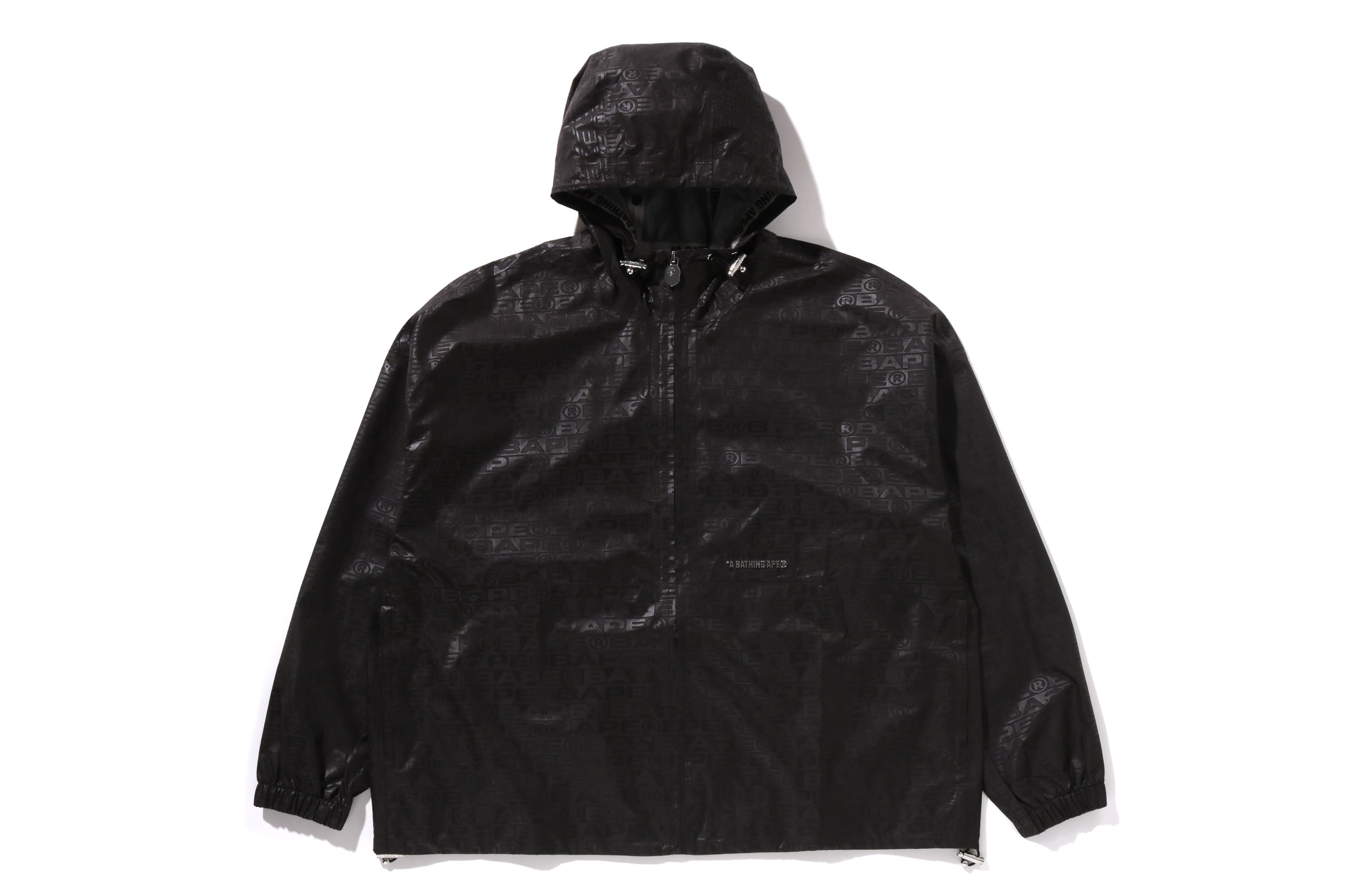 A BATHING APE® Lux Sport Pattern Jacquard Nylon Hooded Jacket