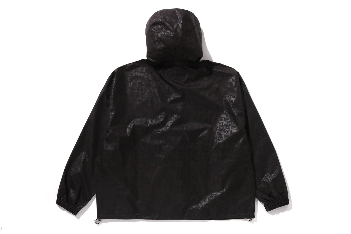 LUX SPORT PATTERN JACQUARD NYLON HOODED JACKET