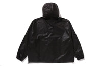 LUX SPORT PATTERN JACQUARD NYLON HOODED JACKET