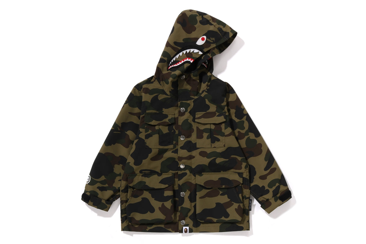 A BATHING APE® Kids 1st camo shark mountain jacket Bape official