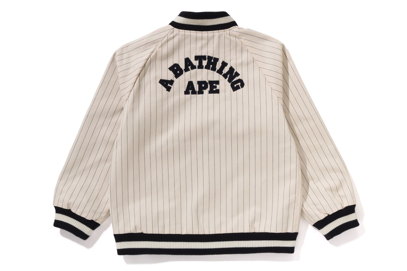 ジャケット・アウター A BATHING APE 90s cotton stadium jacket A BATHING APE® Kids Stripe Stadium Cotton Jacket Jr | Bape