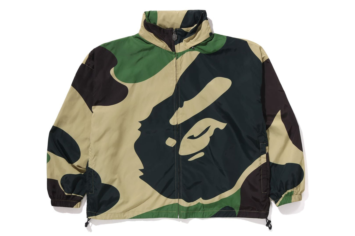 BAPE MENS NYLON CAMO ABC HOODED JACKET