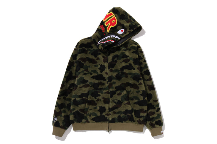 1ST CAMO 2ND SHARK BOA HOODIE JACKET
