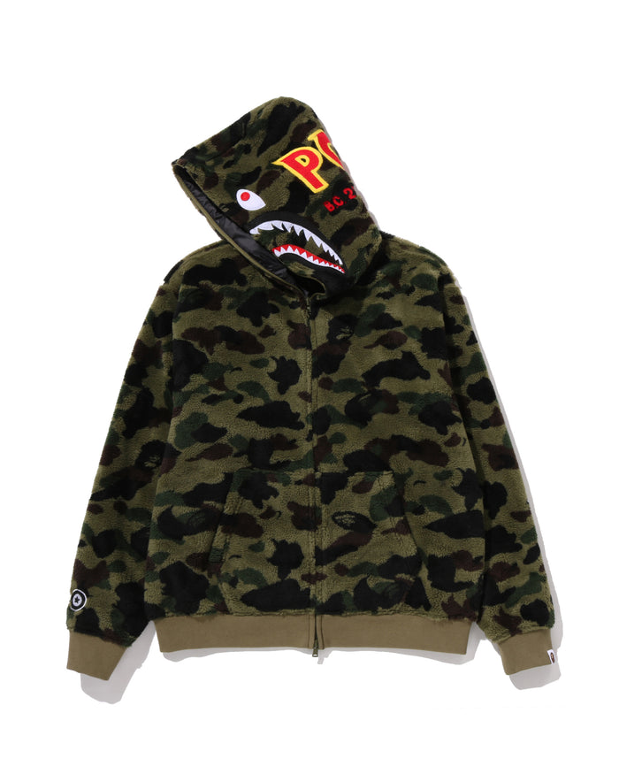1ST CAMO 2ND SHARK BOA HOODIE JACKET