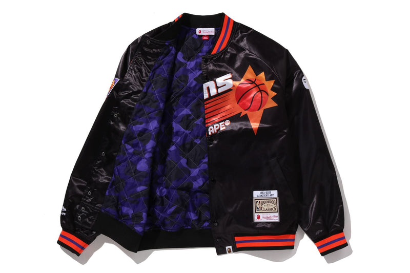 BAPE X M&N NBA - PHOENIX SUNS SATIN JACKET