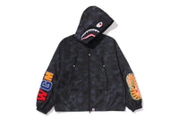 COLOR CAMO REFLECTIVE RIPSTOP SHARK FULL ZIP JACKET