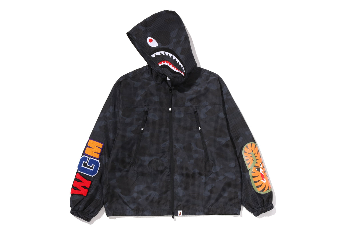 COLOR CAMO REFLECTIVE RIPSTOP SHARK FULL ZIP JACKET