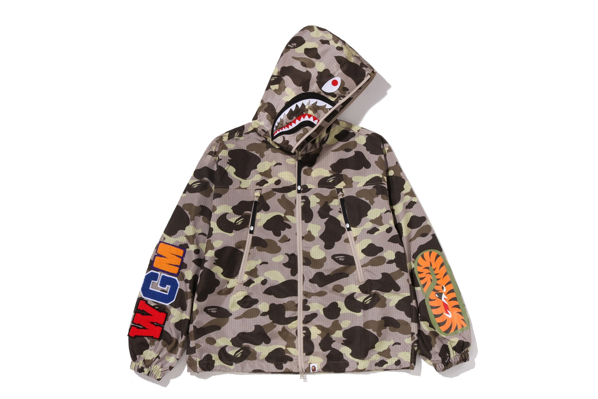 COLOR CAMO REFLECTIVE RIPSTOP SHARK FULL ZIP JACKET