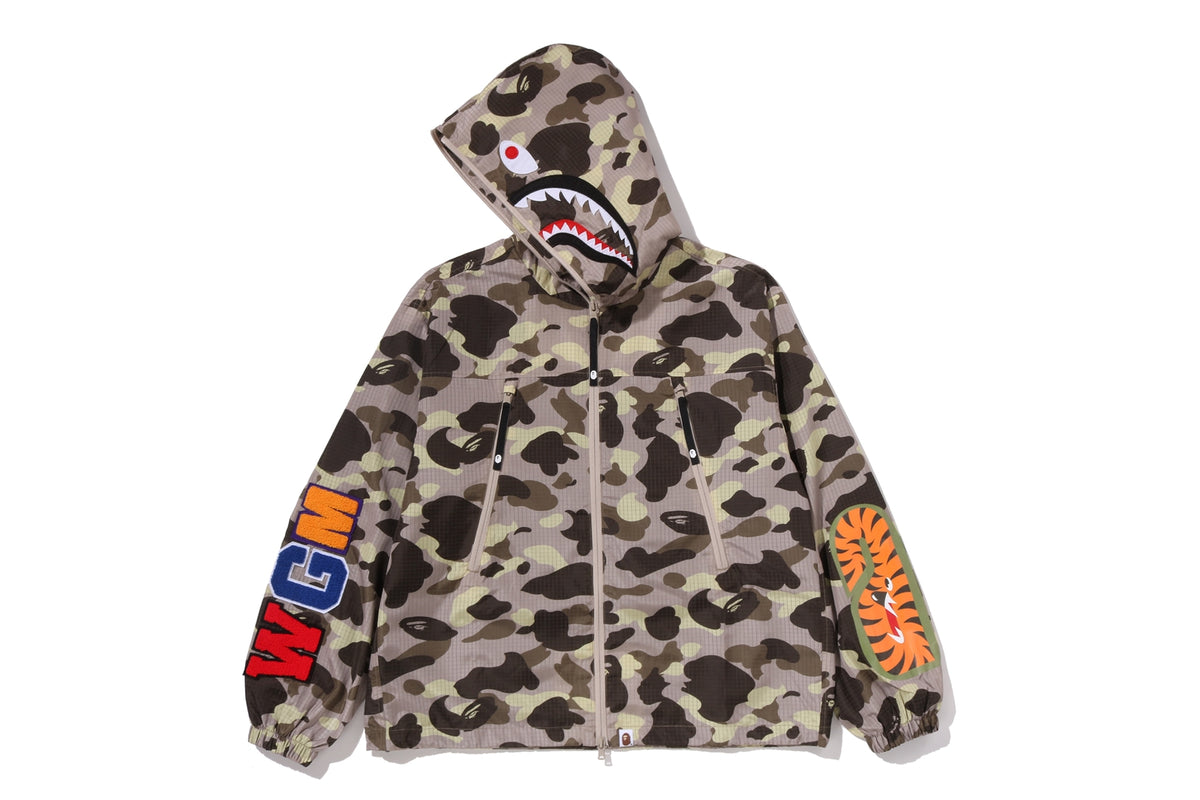 COLOR CAMO REFLECTIVE RIPSTOP SHARK FULL ZIP JACKET