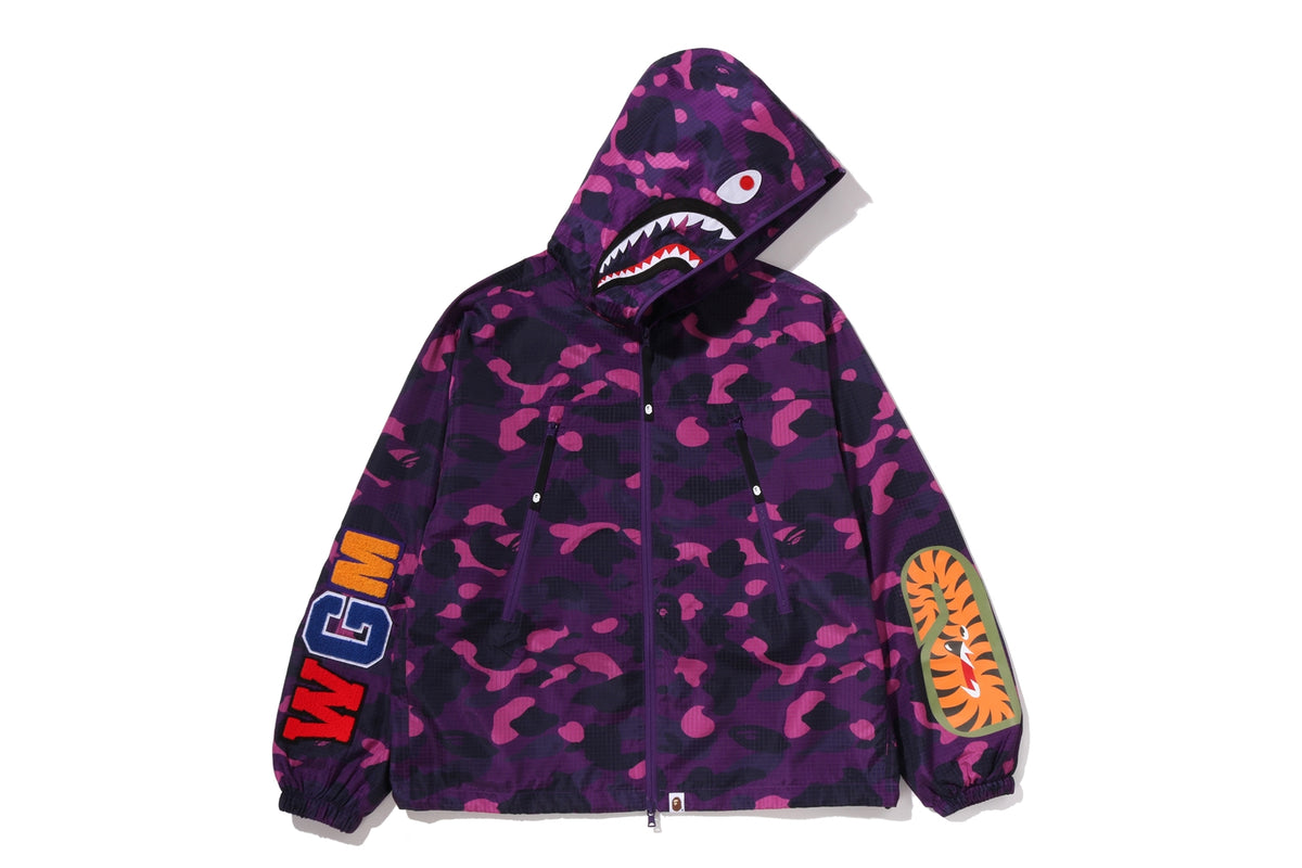 COLOR CAMO REFLECTIVE RIPSTOP SHARK FULL ZIP JACKET