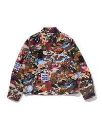 HYBRID CAMO MULTI BADGE JACKET