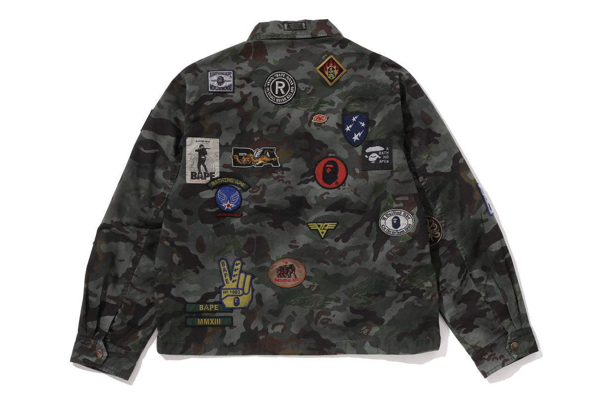 HYBRID CAMO MULTI BADGE JACKET