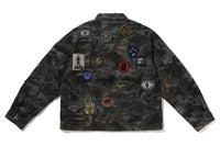 HYBRID CAMO MULTI BADGE JACKET