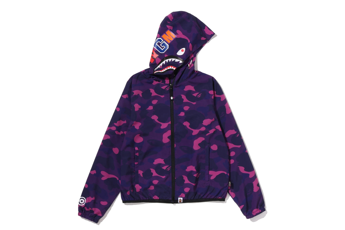 COLOR CAMO SHARK HOODIE JACKET LADIES