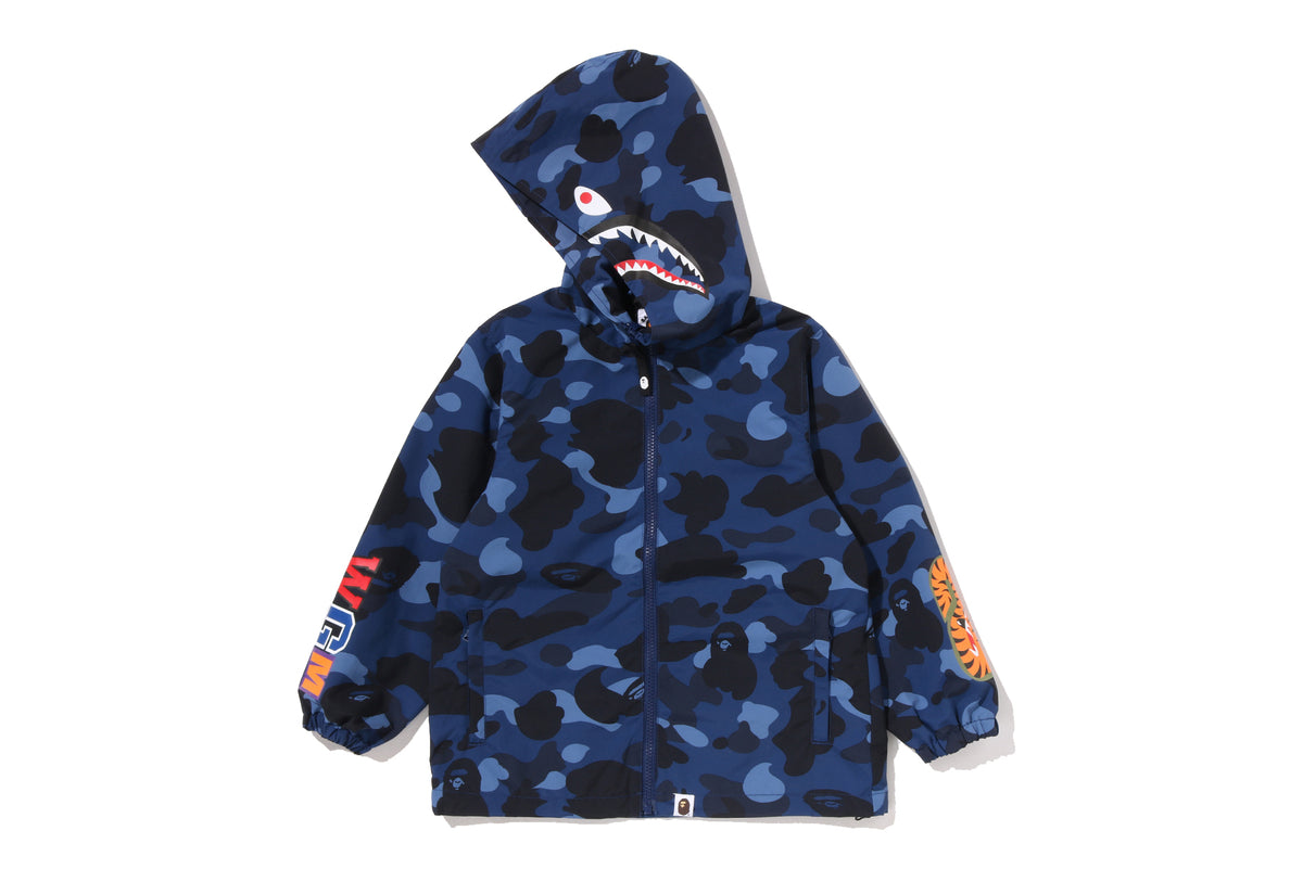 COLOR CAMO SHARK HOODIE JACKET KIDS