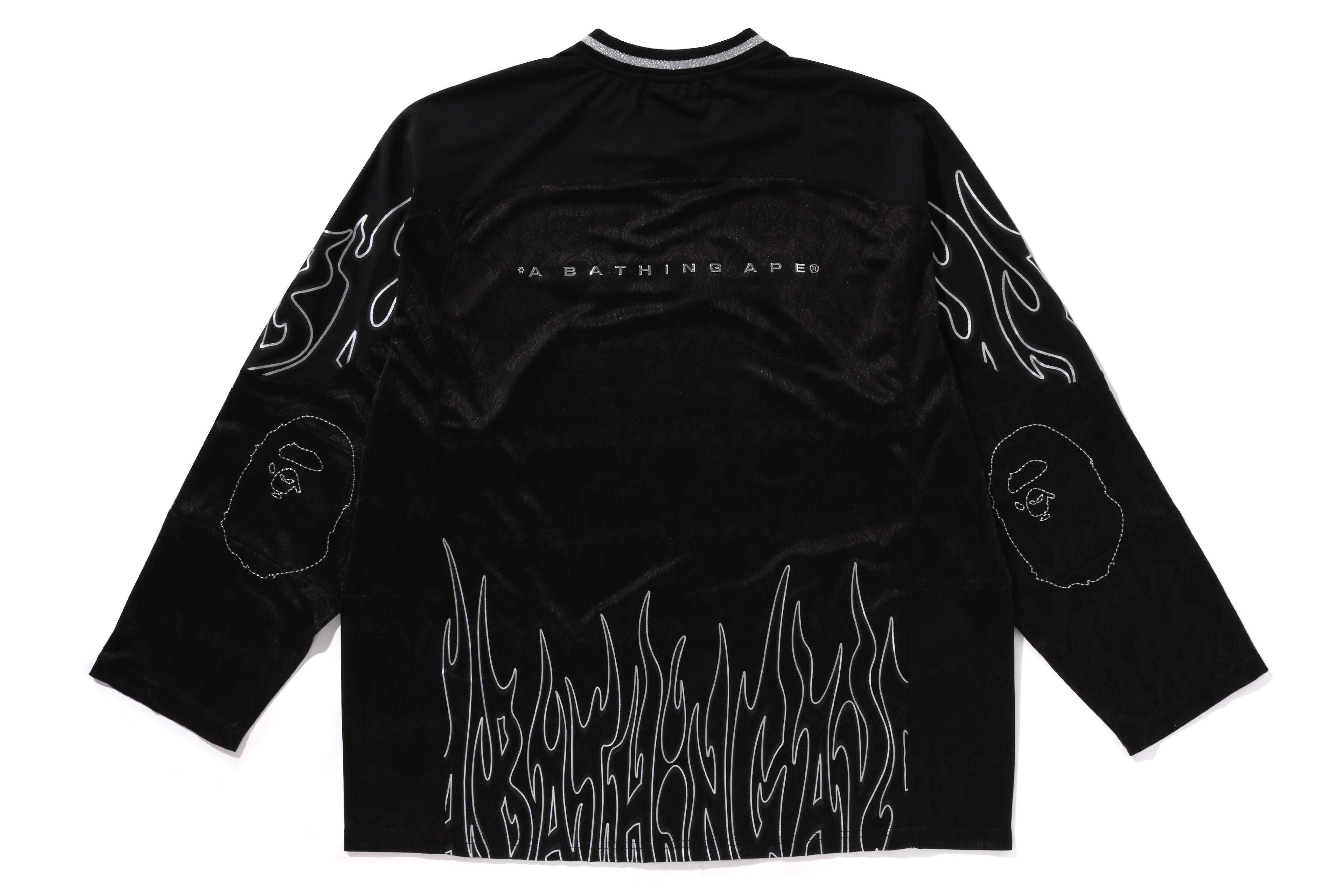ウェア BAPE FLAME MESH TANK TOP M A BATHING APE◇BAPE FLAME MESH TANK TOP/L/ポリエステル/BLK